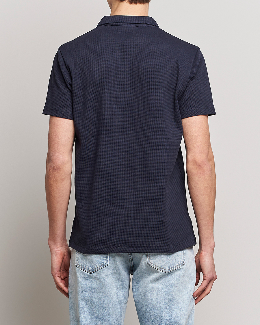 Mies | Pikeet | GANT | Waffle Textured Polo Evening Blue