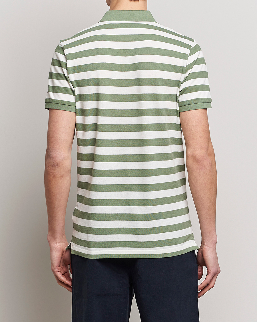 Mies | Pikeet | GANT | Striped Polo Calamata Green