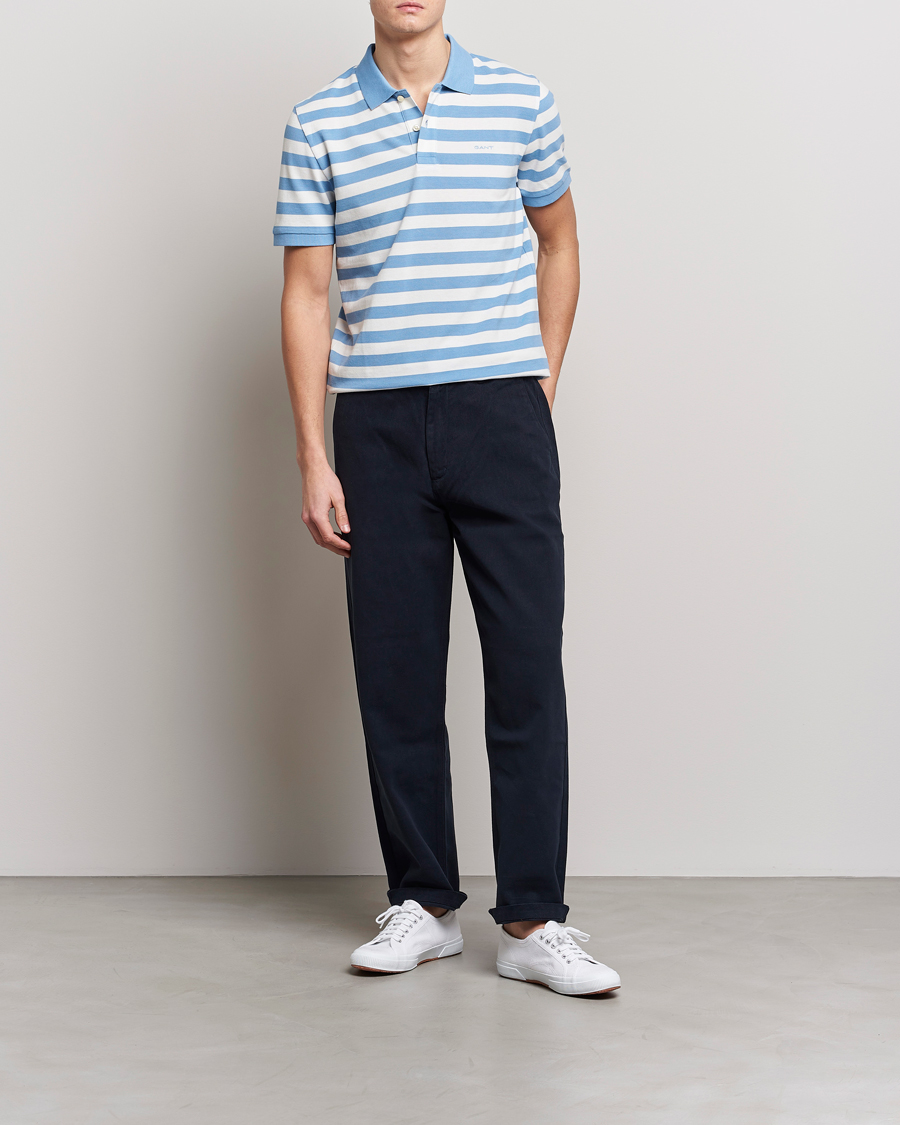 Mies | Pikeet | GANT | Striped Polo Gentle Blue