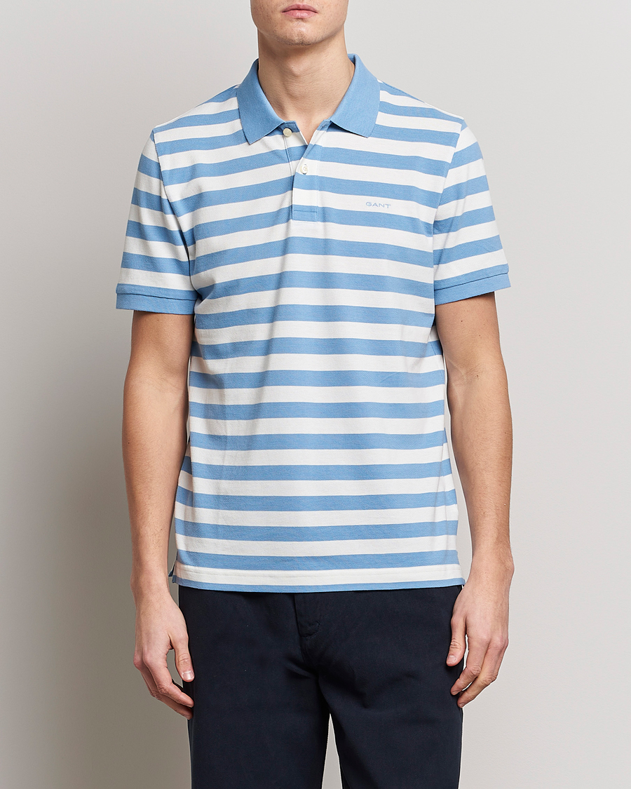 Mies | Pikeet | GANT | Striped Polo Gentle Blue