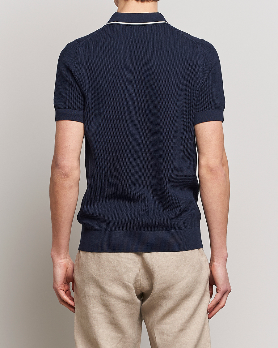 Mies | Pikeet | GANT | Cotton Knitted Polo Evening Blue