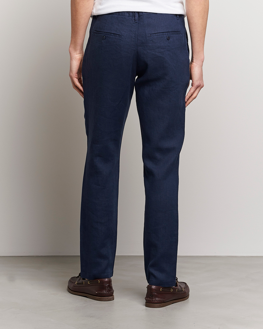 Mies | Housut | GANT | Relaxed Linen Drawstring Pants Marine