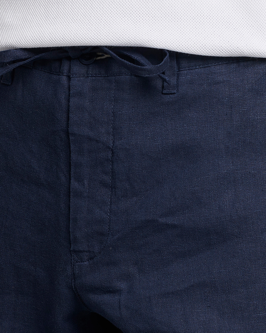 Mies | Housut | GANT | Relaxed Linen Drawstring Pants Marine