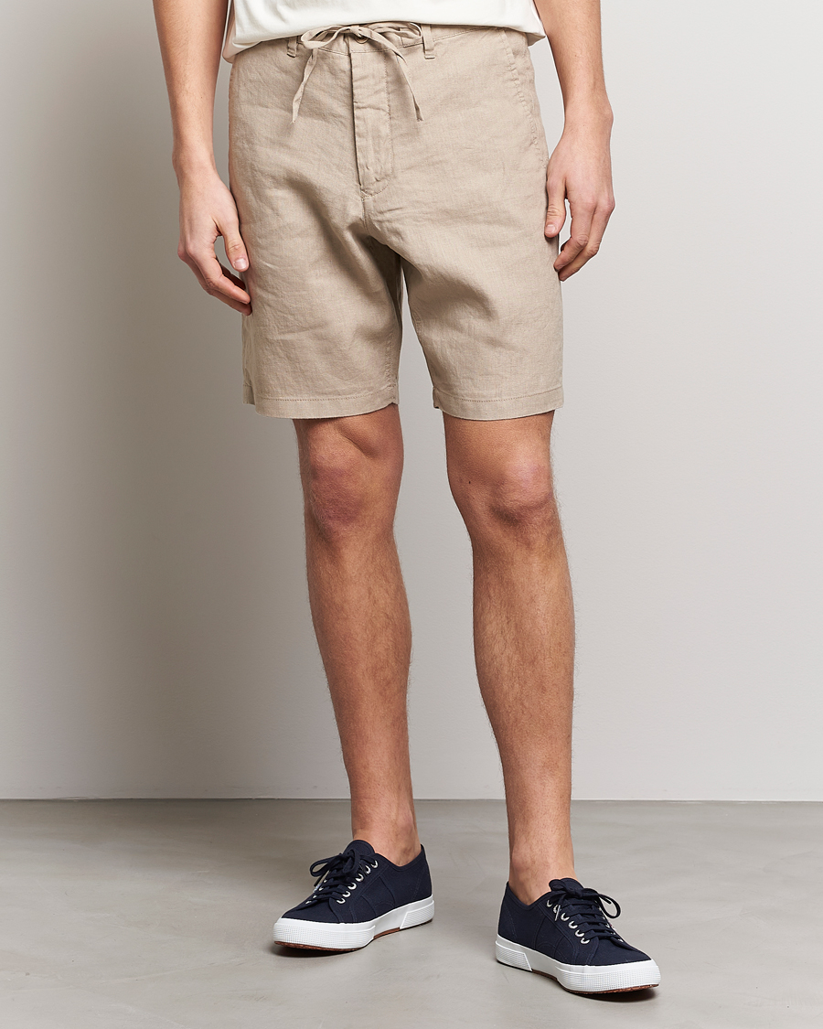 Mies |  | GANT | Relaxed Linen Drawstring Shorts Concrete Beige