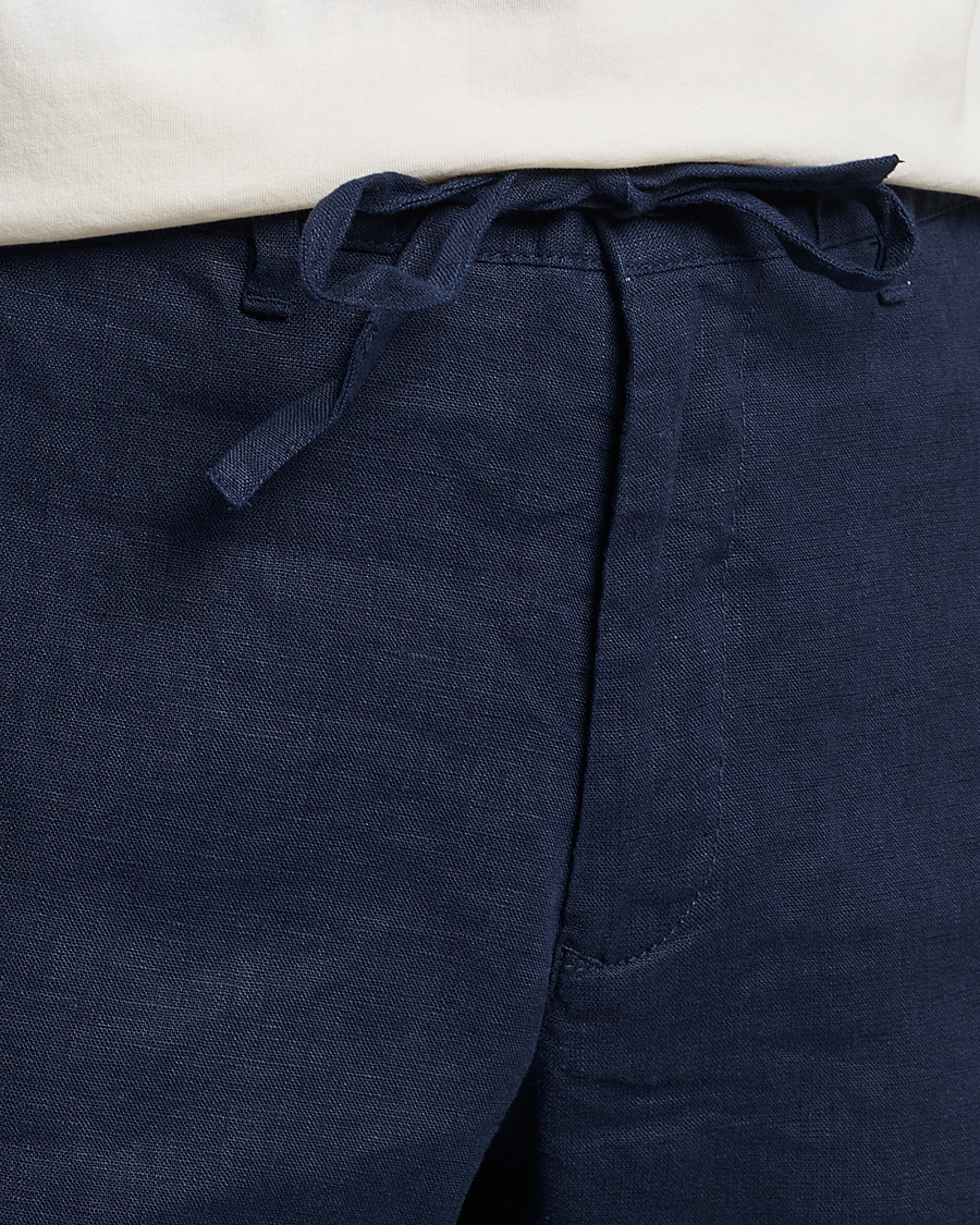 Mies | Shortsit | GANT | Relaxed Linen Drawstring Shorts Marine