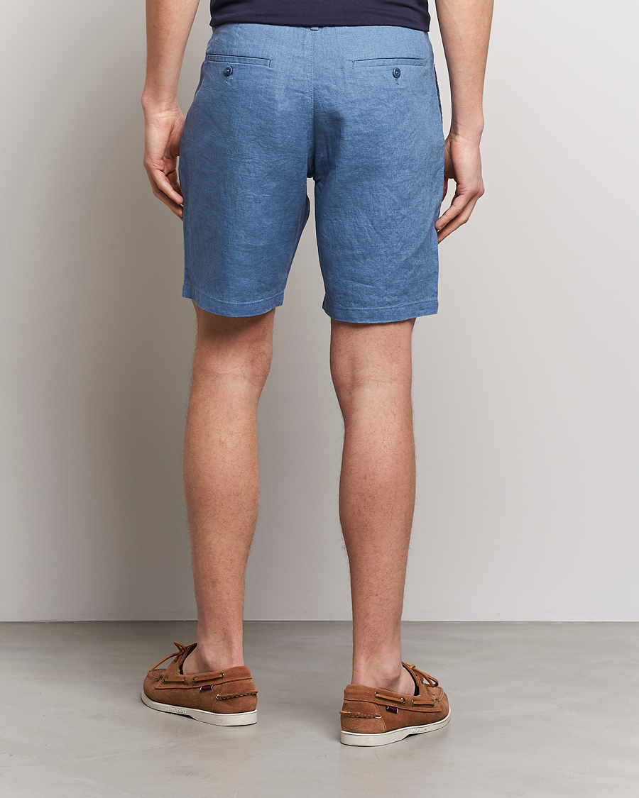 Mies | Shortsit | GANT | Relaxed Linen Drawstring Shorts Salty Sea Blue