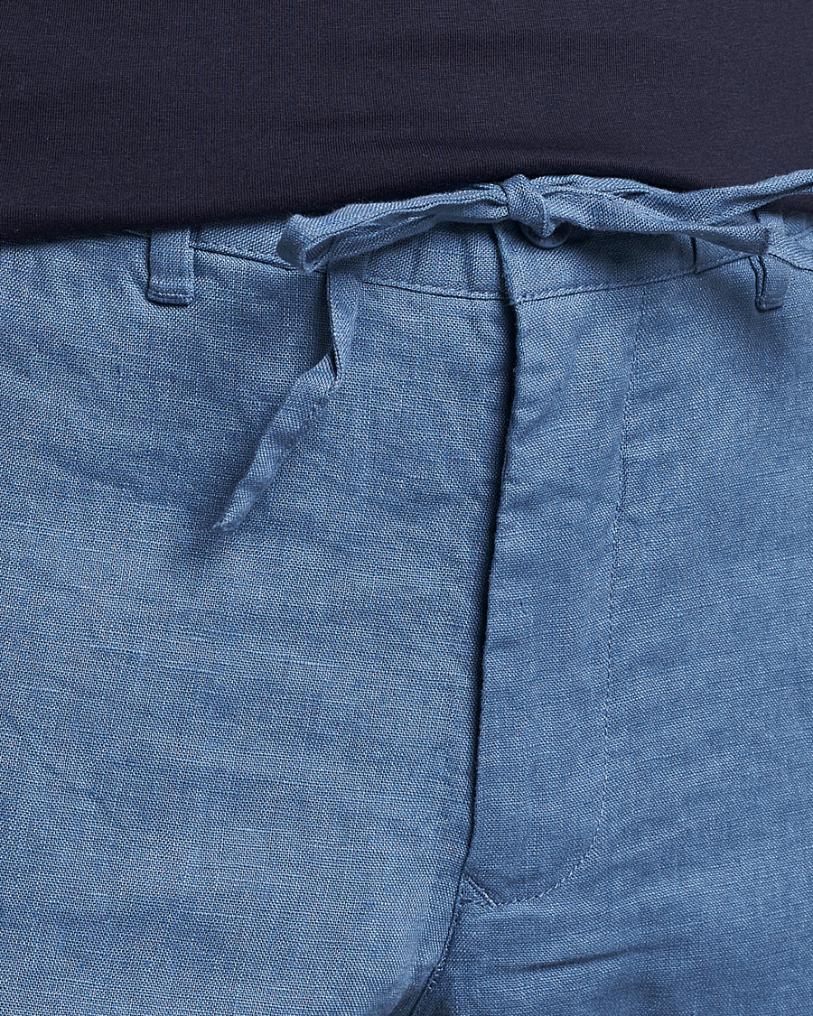 Mies | Shortsit | GANT | Relaxed Linen Drawstring Shorts Salty Sea Blue