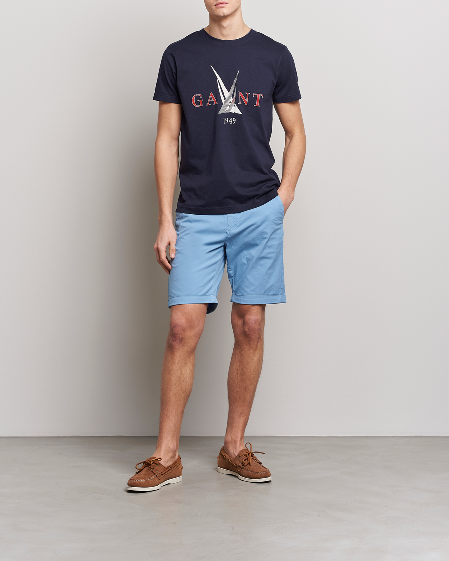 Mies | Shortsit | GANT | Regular Sunbleached Shorts Gentle Blue