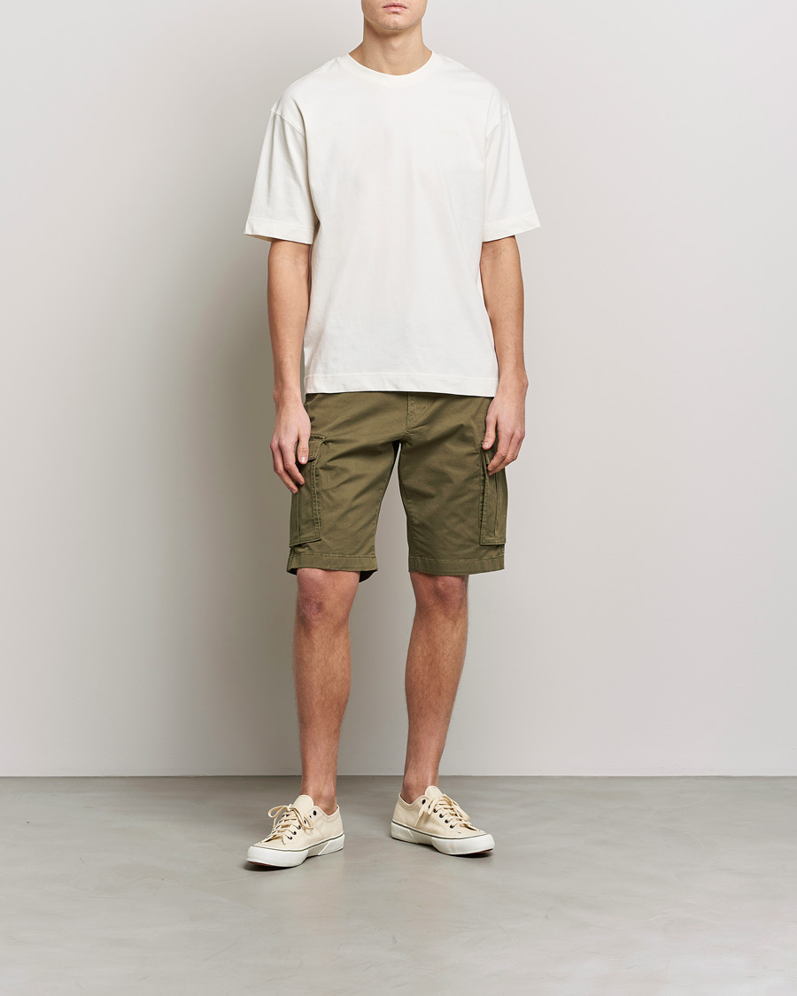 Mies | Shortsit | GANT | Relaxed Twill Cargoshorts Racing Green