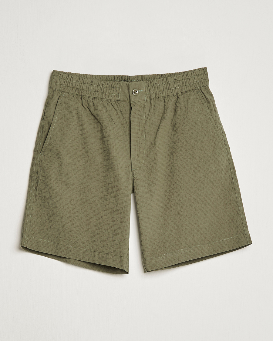 Mies | Shortsit | GANT | Seersucker Drawstring Shorts Racing Green