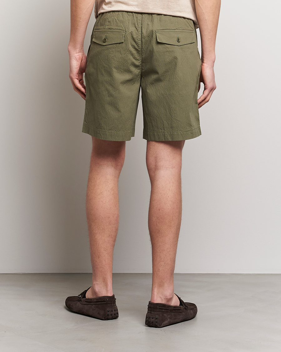 Mies | Shortsit | GANT | Seersucker Drawstring Shorts Racing Green