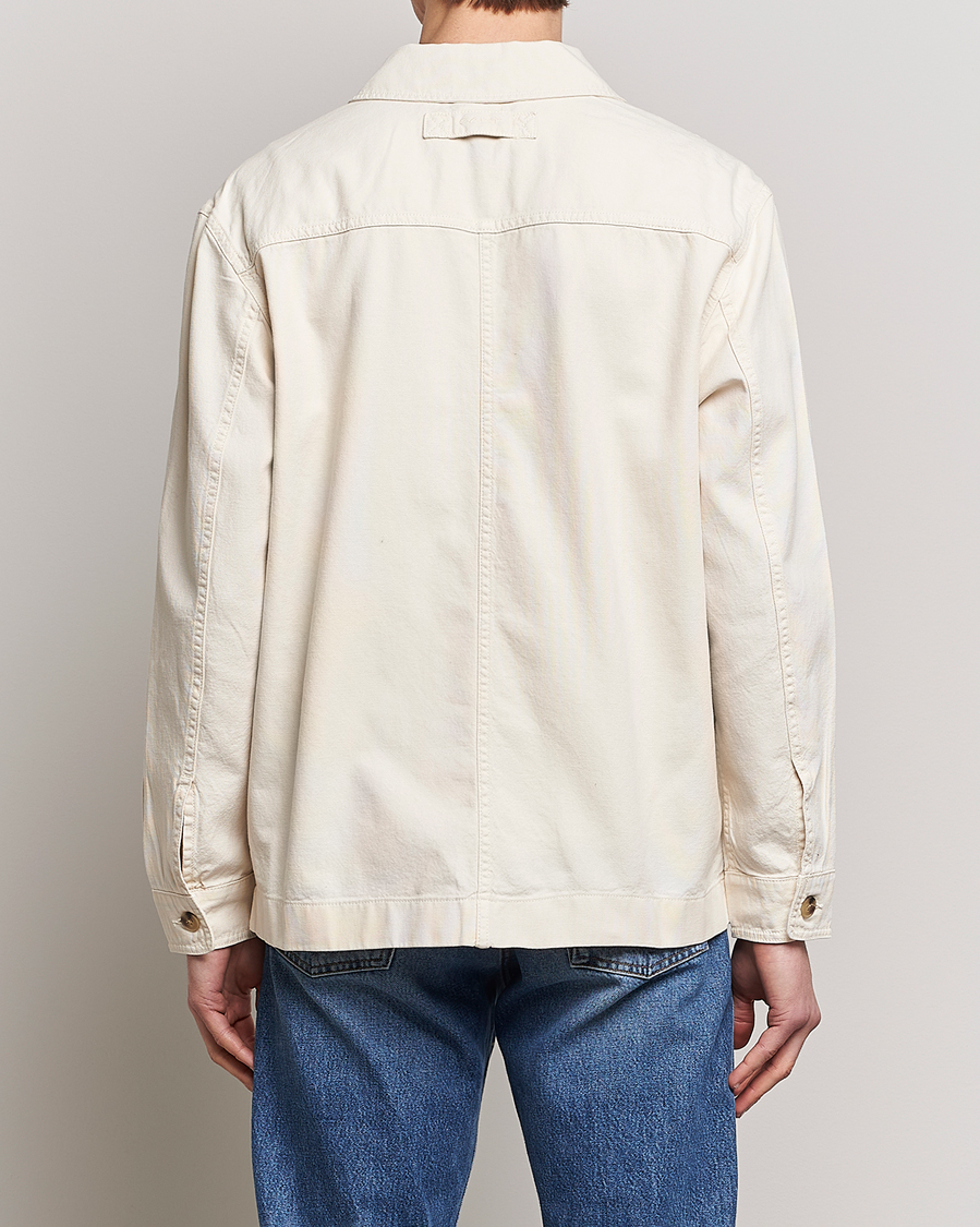 Mies | Kauluspaidat | GANT | Garment Dyed Cotton/Linen Overshirt Ecru