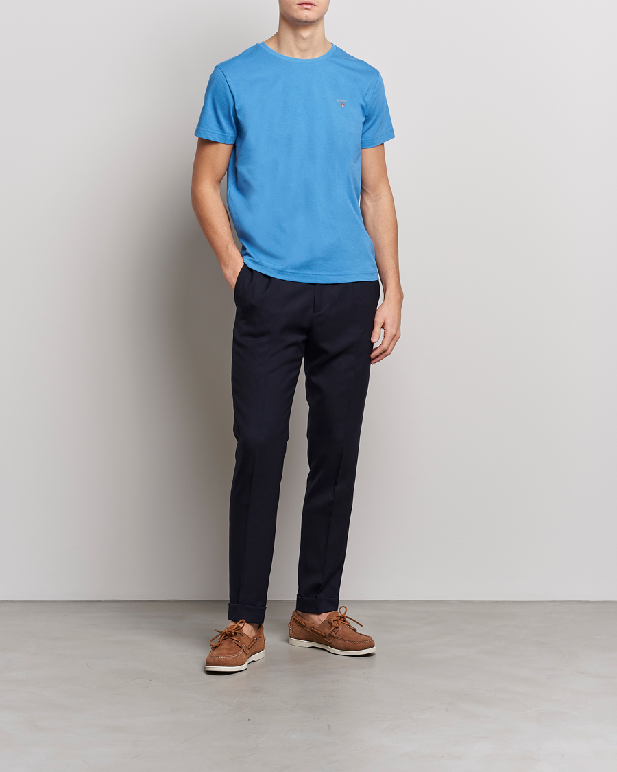 Mies | T-paidat | GANT | The Original T-Shirt Day Blue