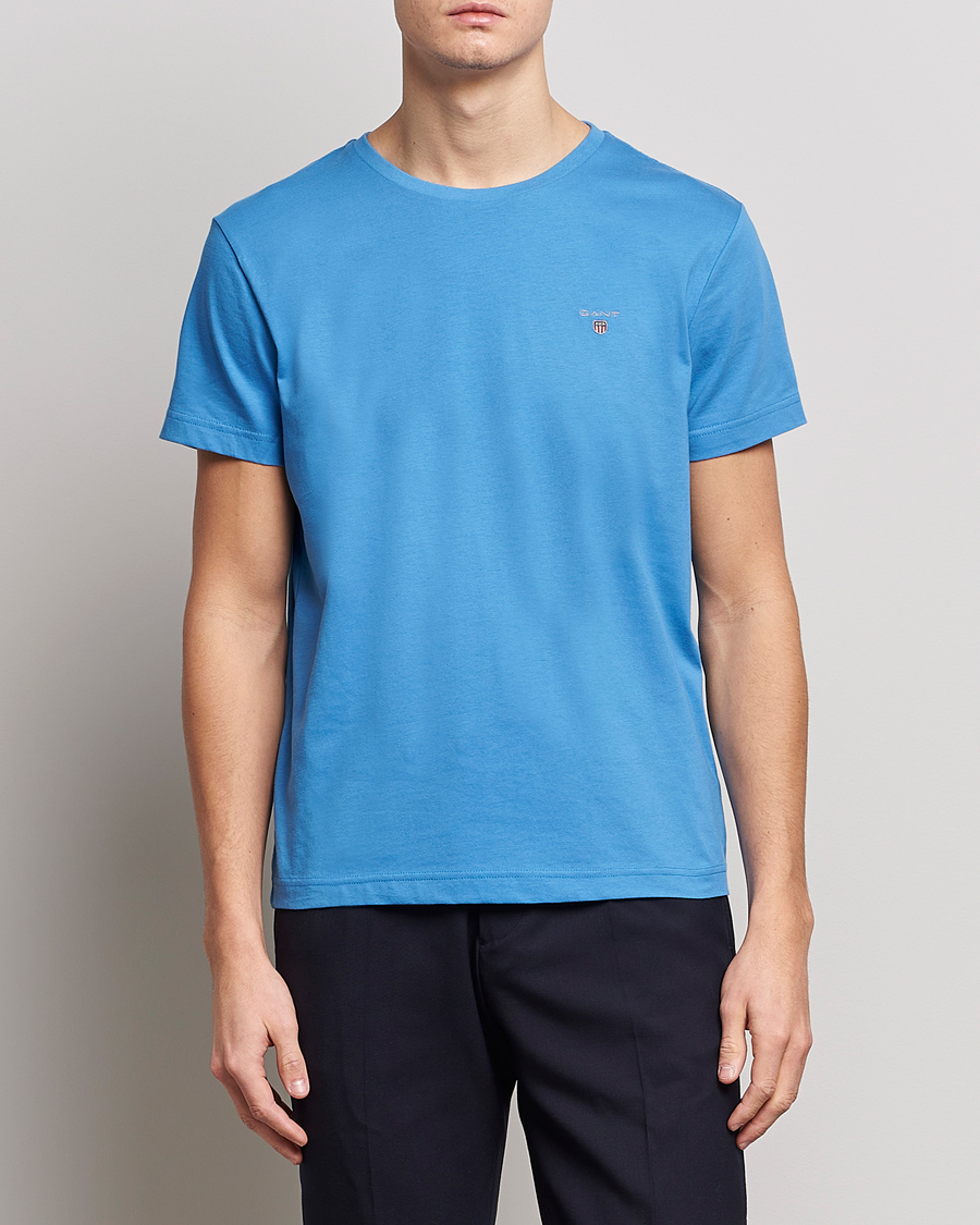 Mies | GANT | GANT | The Original T-Shirt Day Blue
