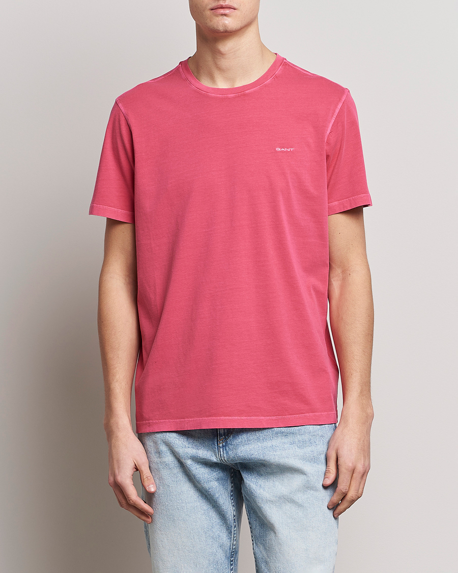 Mies |  | GANT | Sunbleached T-Shirt Magenta Pink