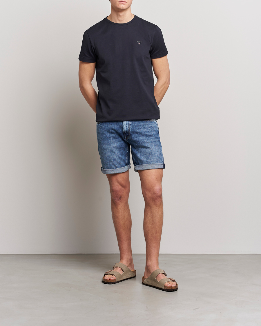 Mies | T-paidat | GANT | Cotton Pique Crew Neck T-Shirt Black