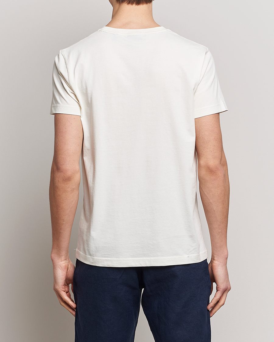 Mies | T-paidat | GANT | Sailing Logo Crew Neck T-Shirt Cream