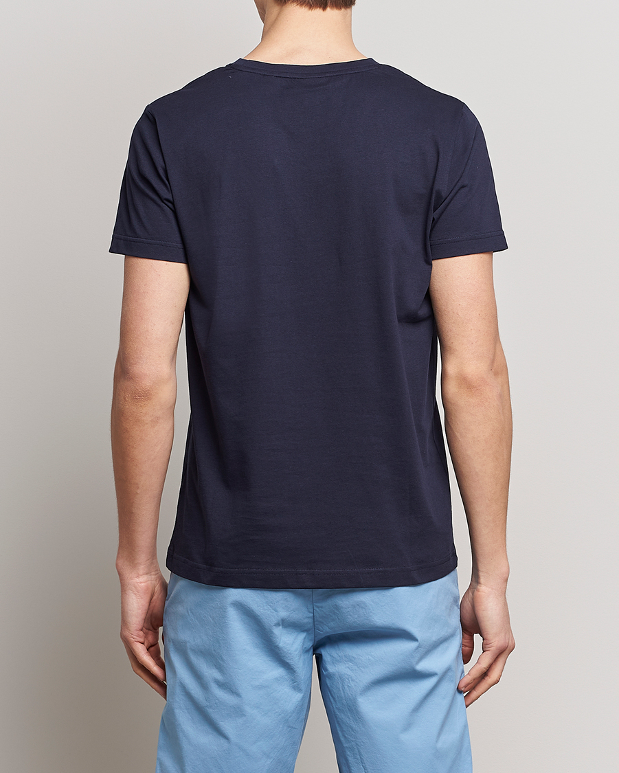 Mies | T-paidat | GANT | Sailing Logo Crew Neck T-Shirt Evening Blue