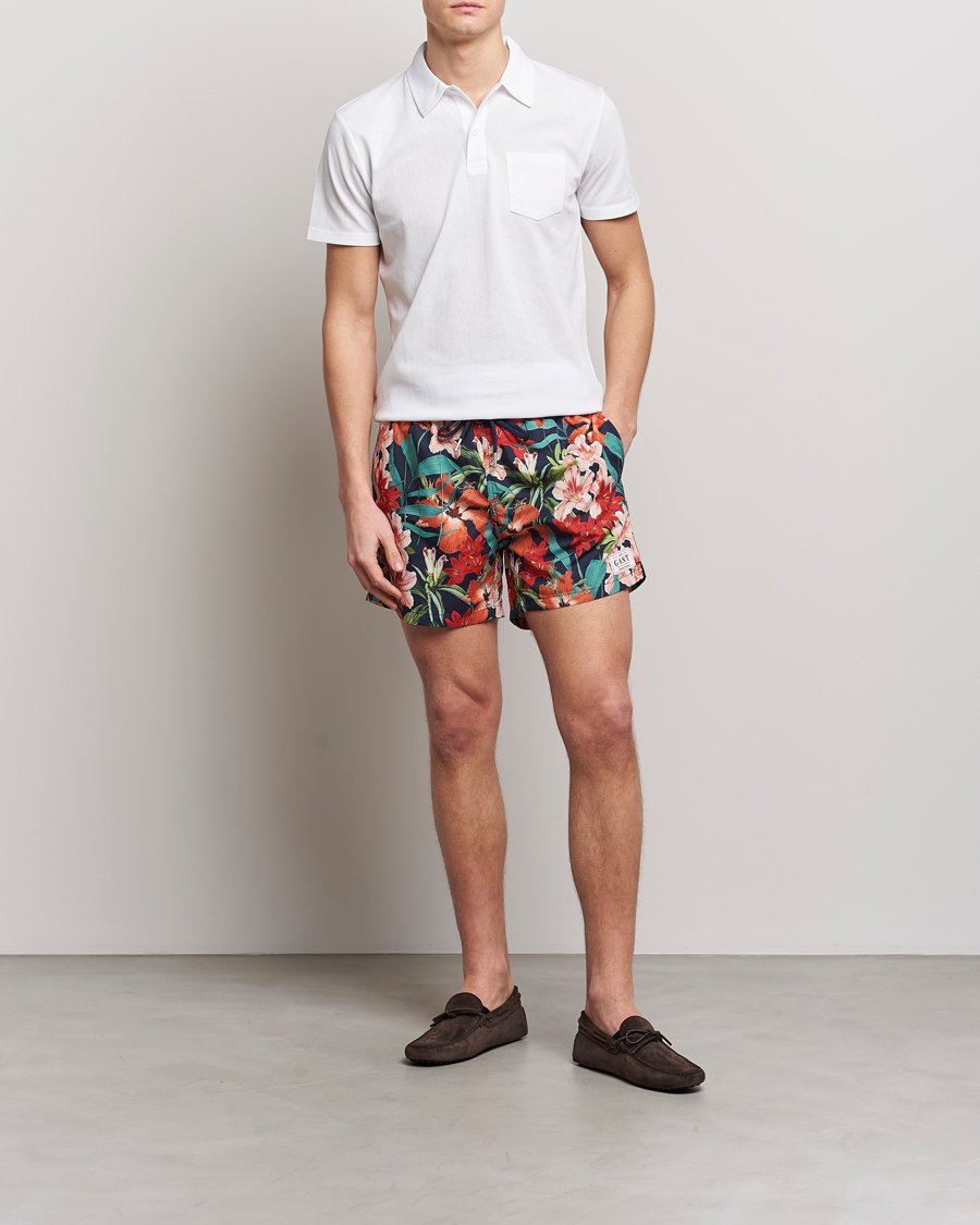 Mies | Uimahousut | GANT | Printed Flower Swimshorts Marine Multi