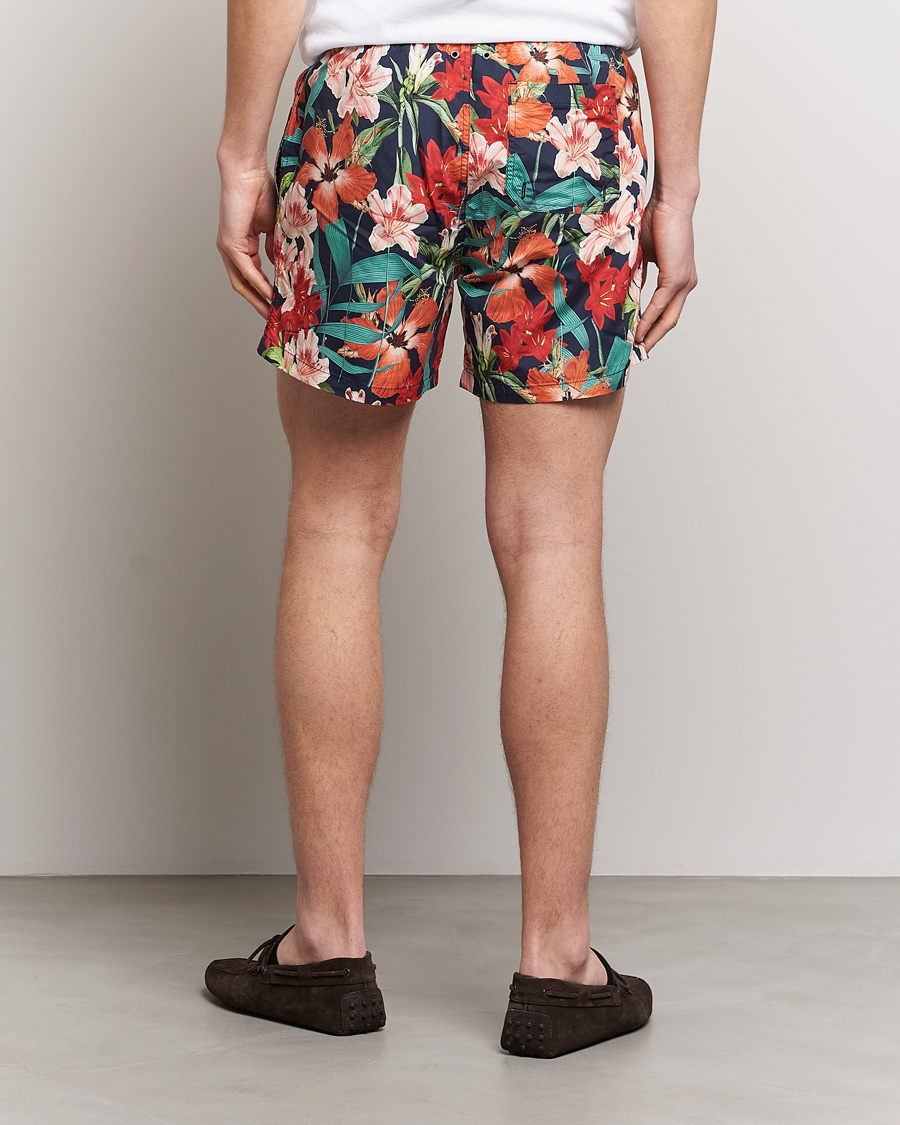 Mies | Uimahousut | GANT | Printed Flower Swimshorts Marine Multi