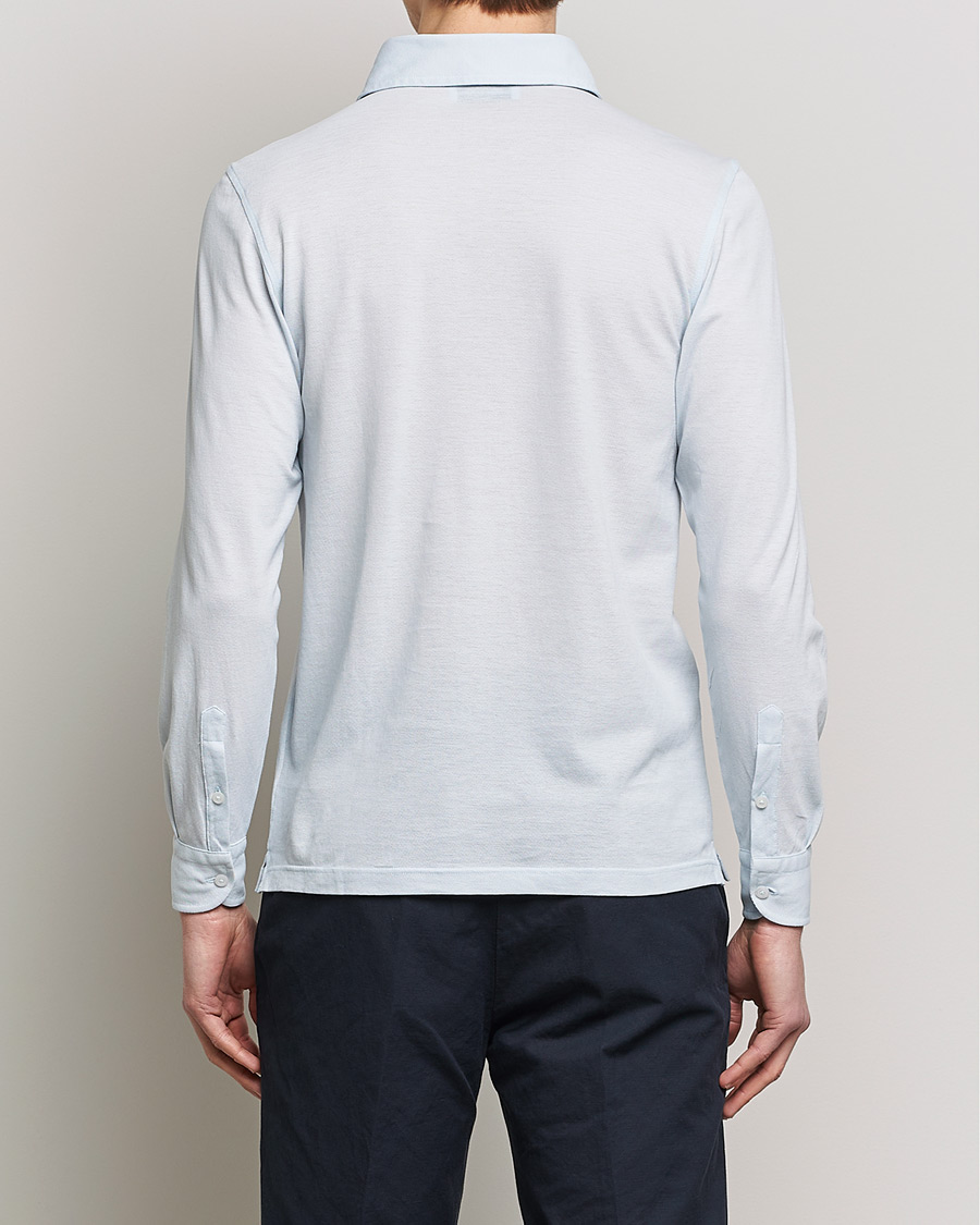 Mies | Kauluspaidat | Gran Sasso | Popover Shirt Light Blue