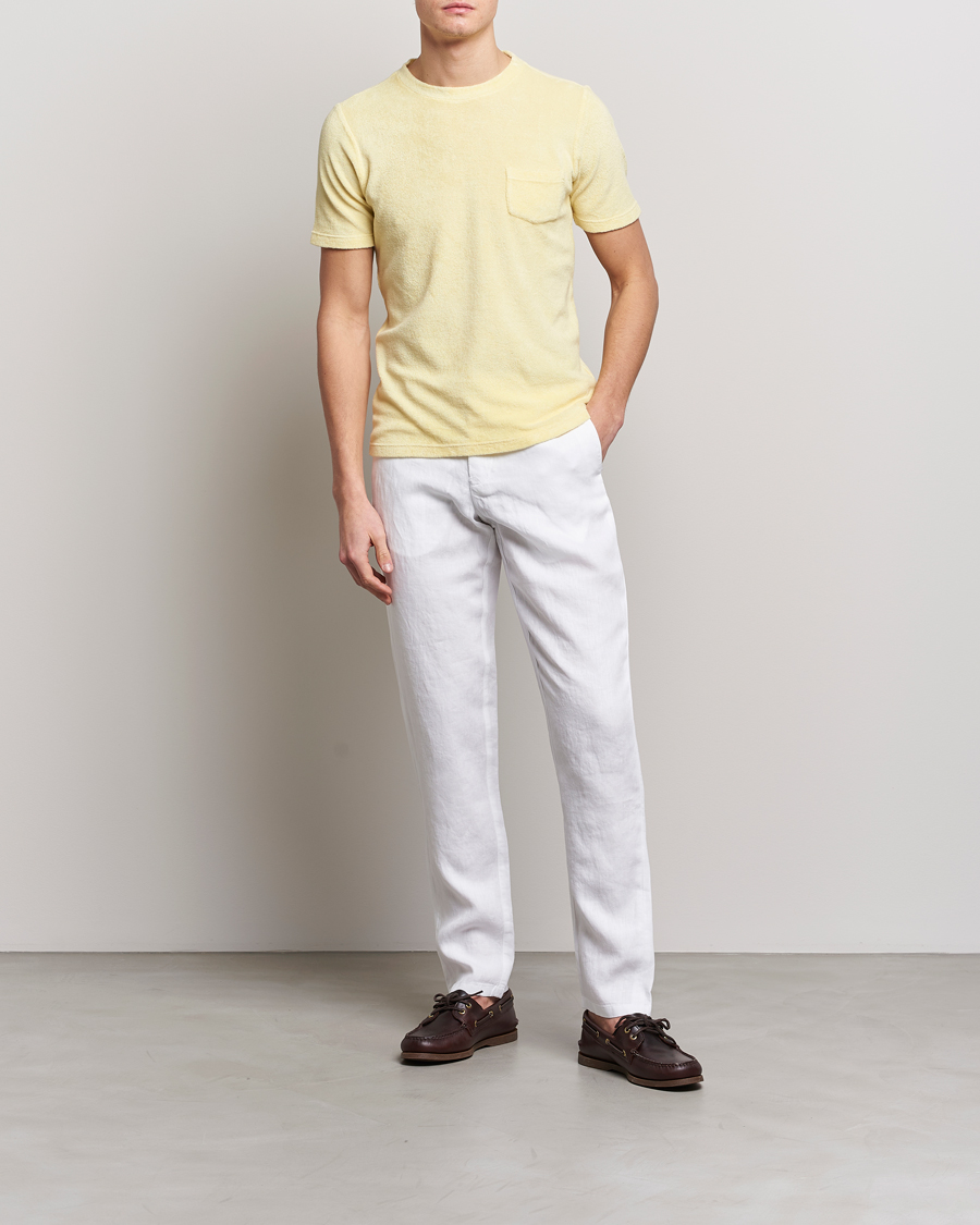 Mies | T-paidat | Gran Sasso | Cotton Terry Tee Yellow