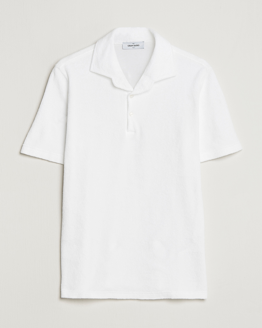 Mies | Pikeet | Gran Sasso | Cotton Terry Polo White