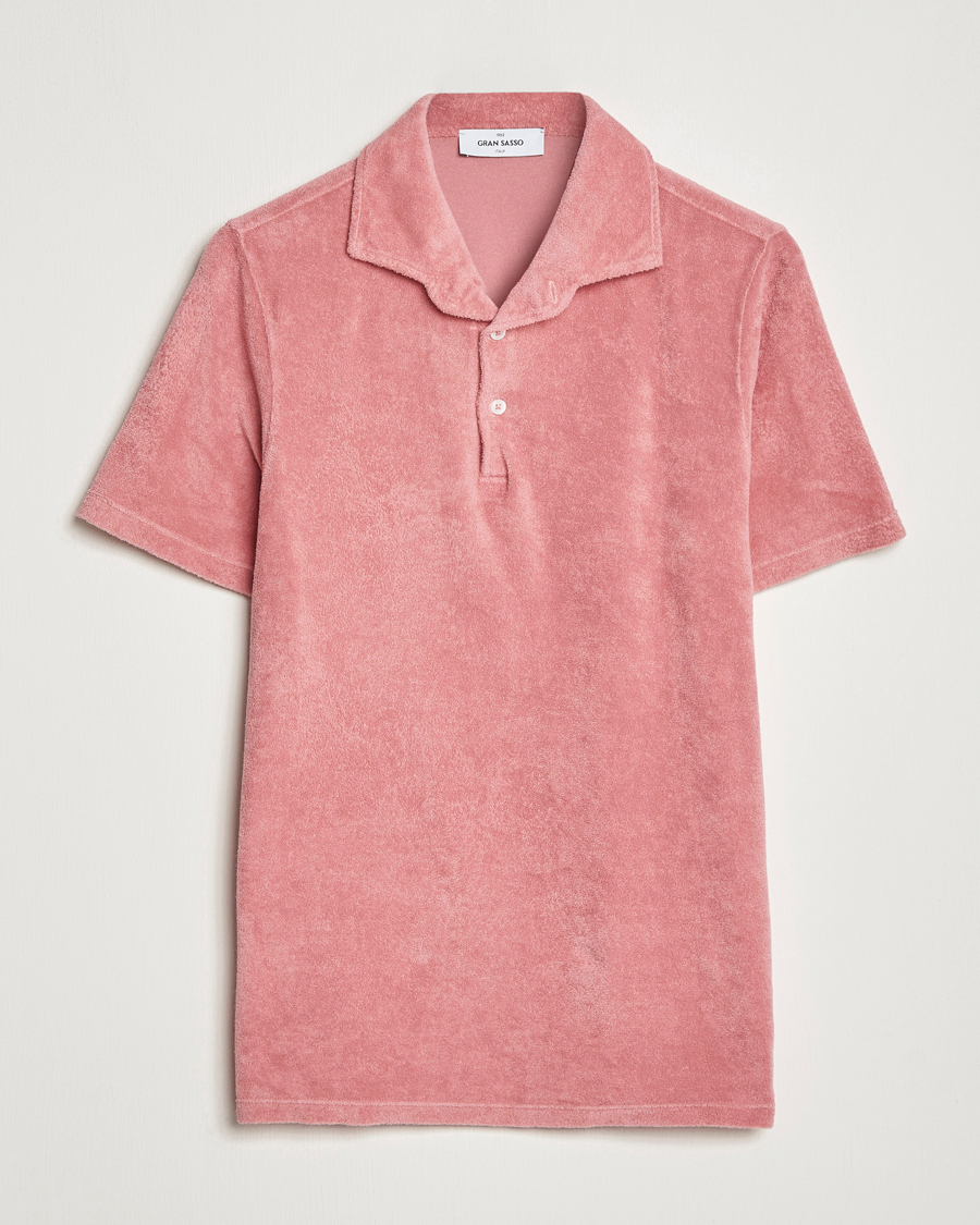 Mies | Pikeet | Gran Sasso | Cotton Terry Polo Washed Pink