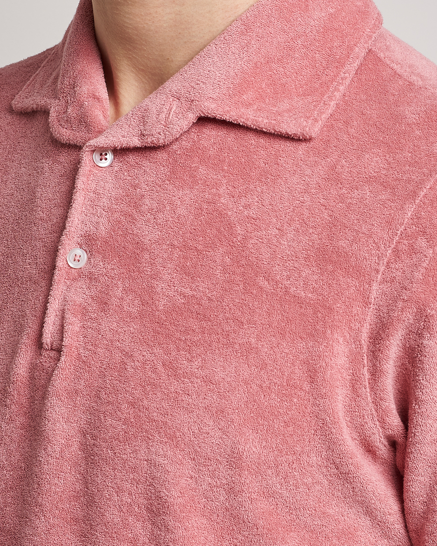 Mies | Pikeet | Gran Sasso | Cotton Terry Polo Washed Pink