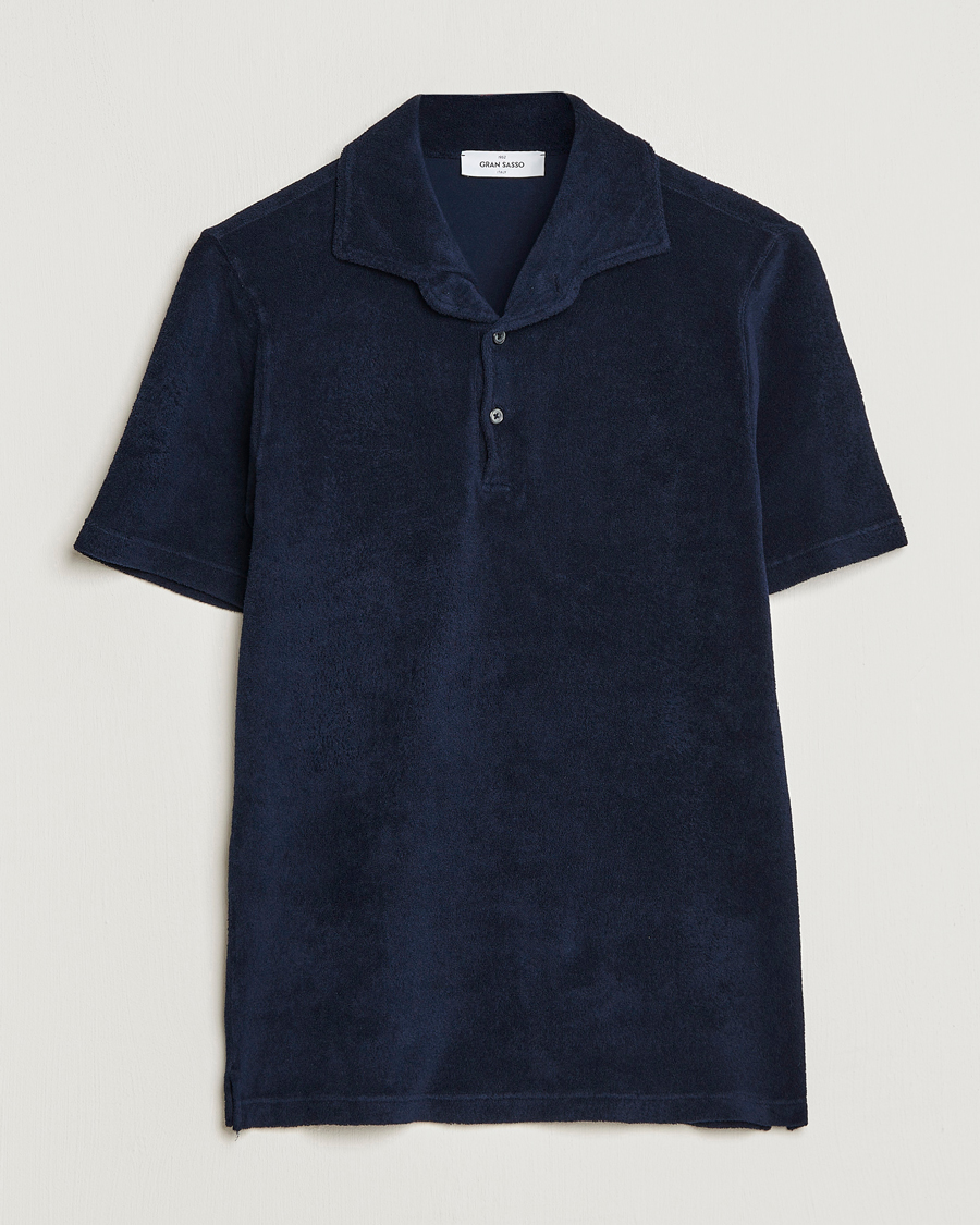 Mies | Pikeet | Gran Sasso | Cotton Terry Polo Navy