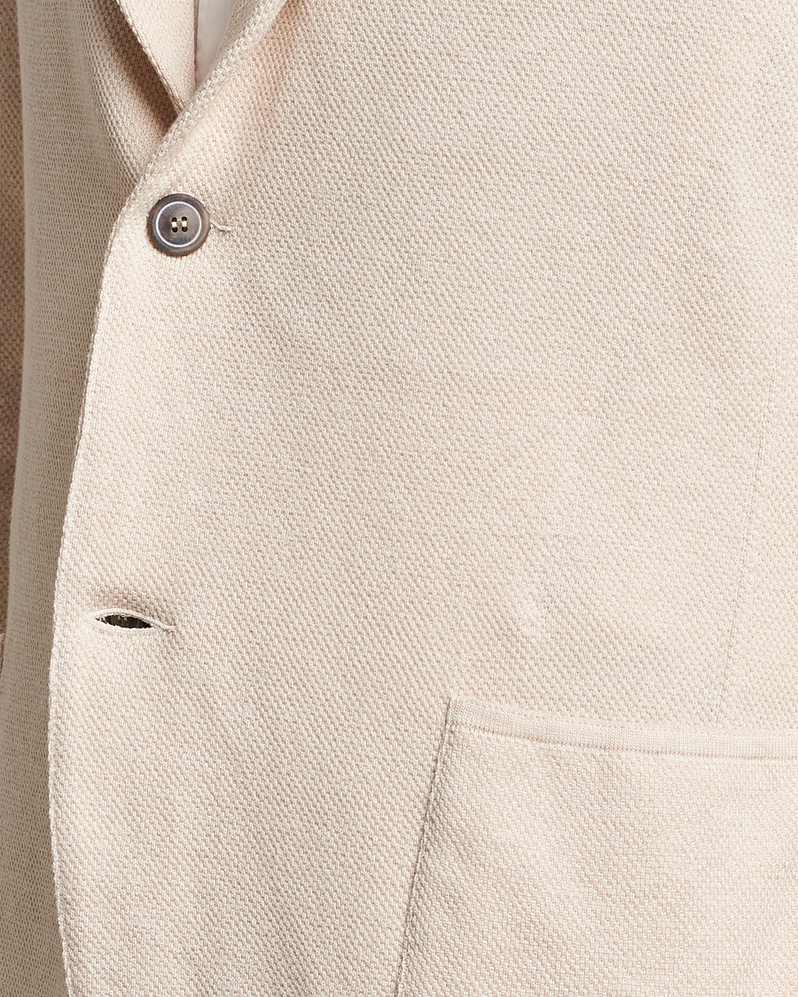 Mies | Pikkutakit | Gran Sasso | Structured Cotton/Linen Blazer Cream