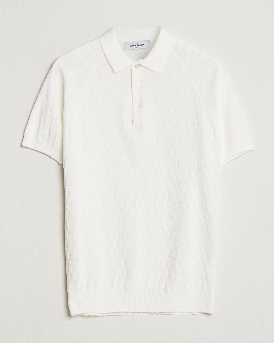 Mies | Pikeet | Gran Sasso | Structured Terry Polo White