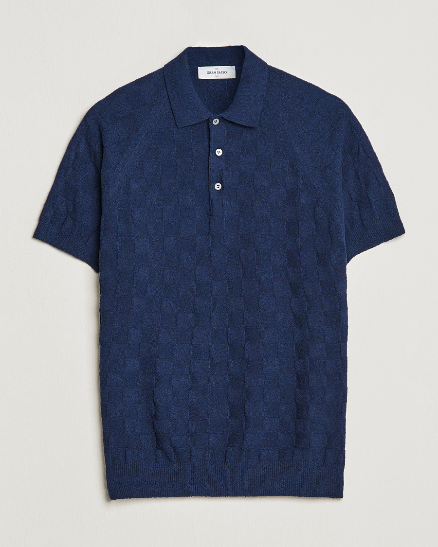 Mies | Pikeet | Gran Sasso | Structured Terry Polo Navy