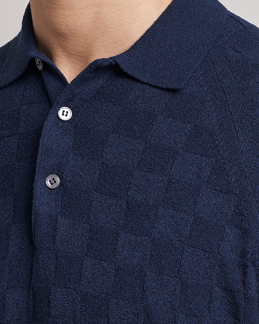 Mies | Pikeet | Gran Sasso | Structured Terry Polo Navy