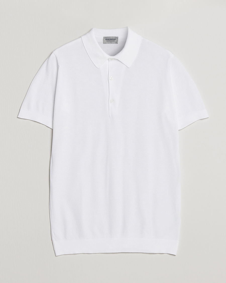 Mies | Pikeet | John Smedley | Roth Structured Pique White