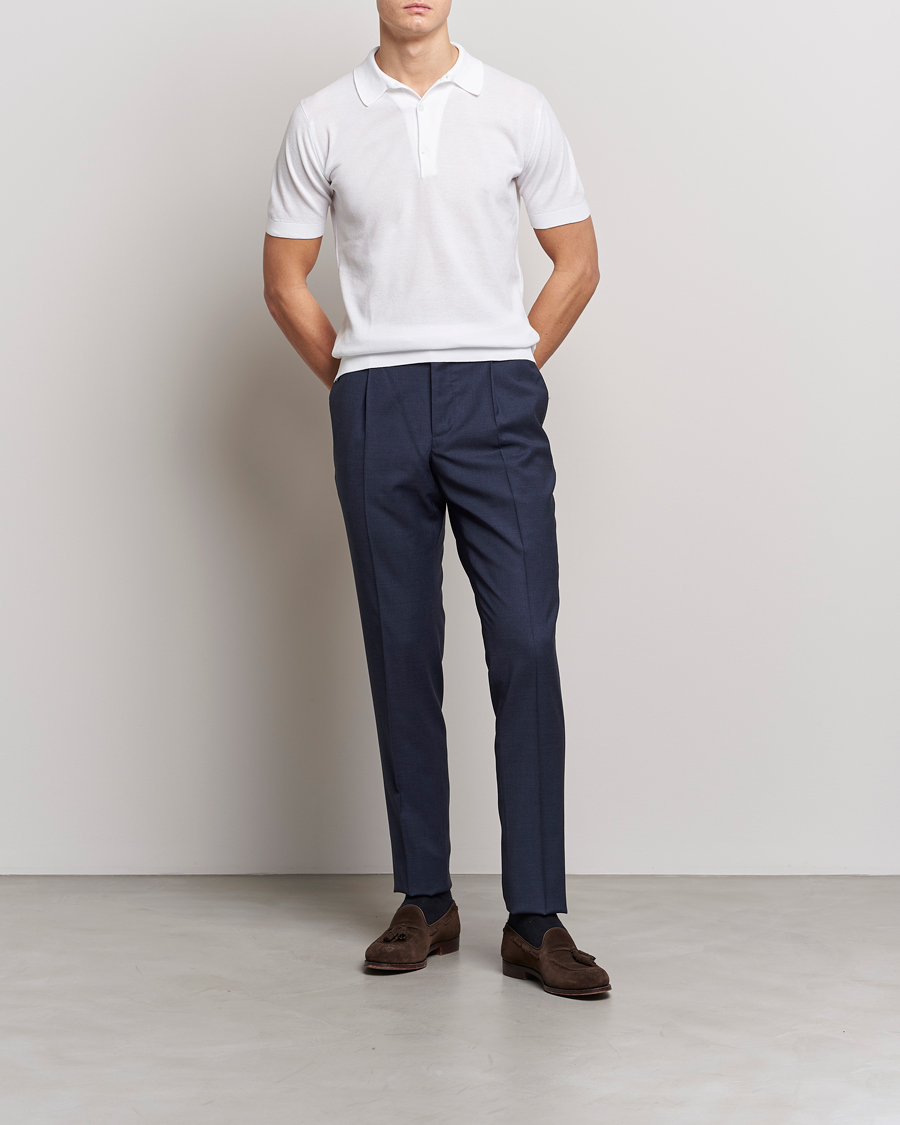 Mies | Pikeet | John Smedley | Roth Structured Pique White