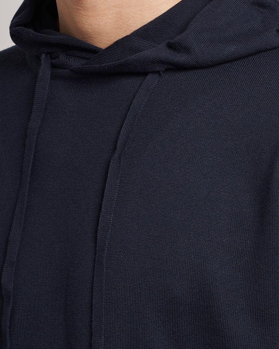 Mies | Puserot | John Smedley | Sundown Sea Island Hoodie Navy