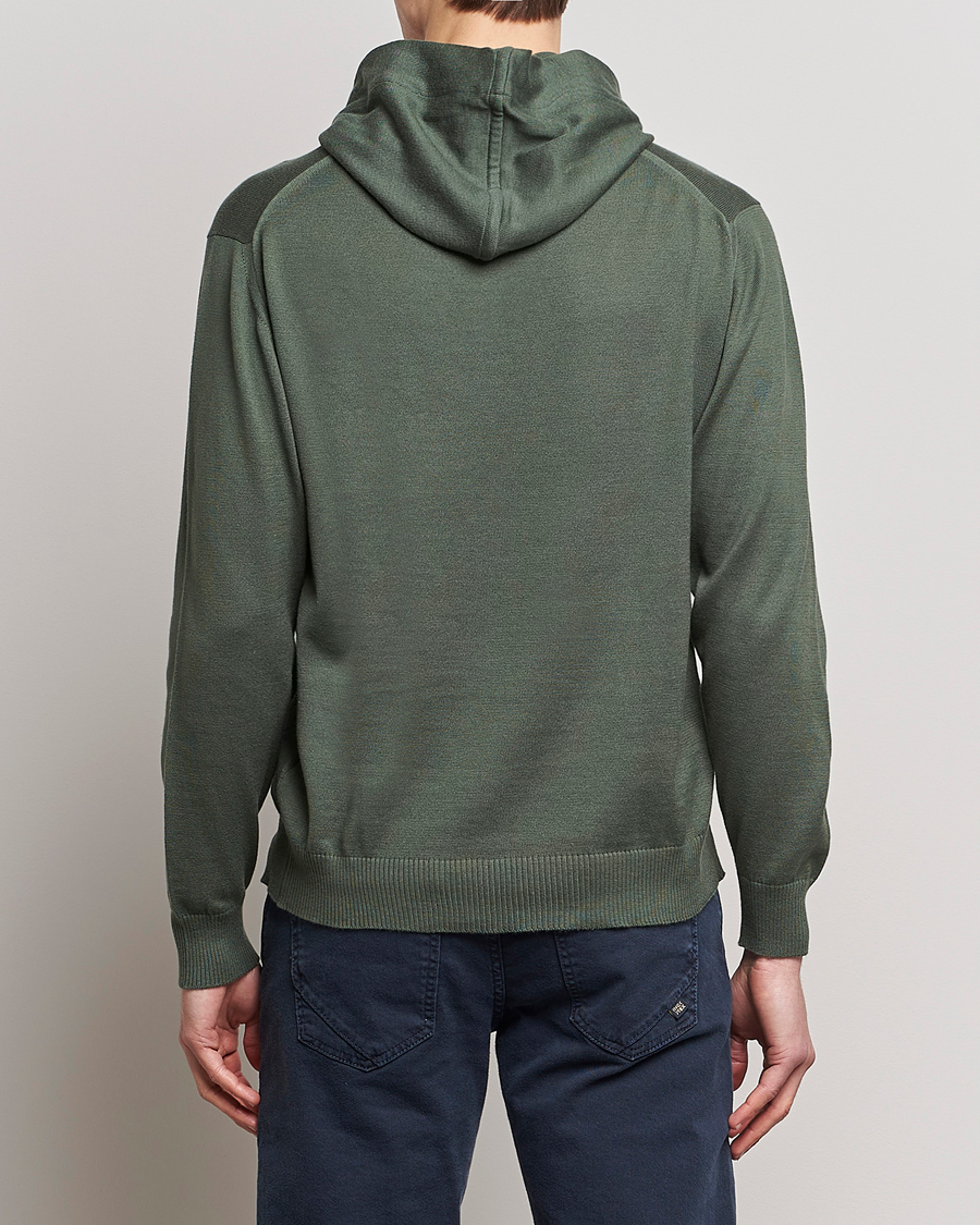 Mies | Puserot | John Smedley | Sundown Sea Island Hoodie Palm Green