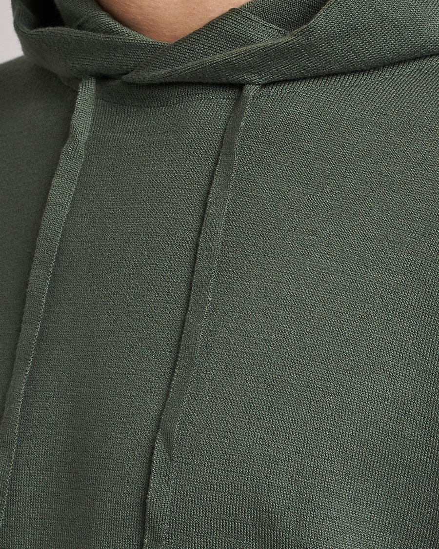 Mies | Puserot | John Smedley | Sundown Sea Island Hoodie Palm Green