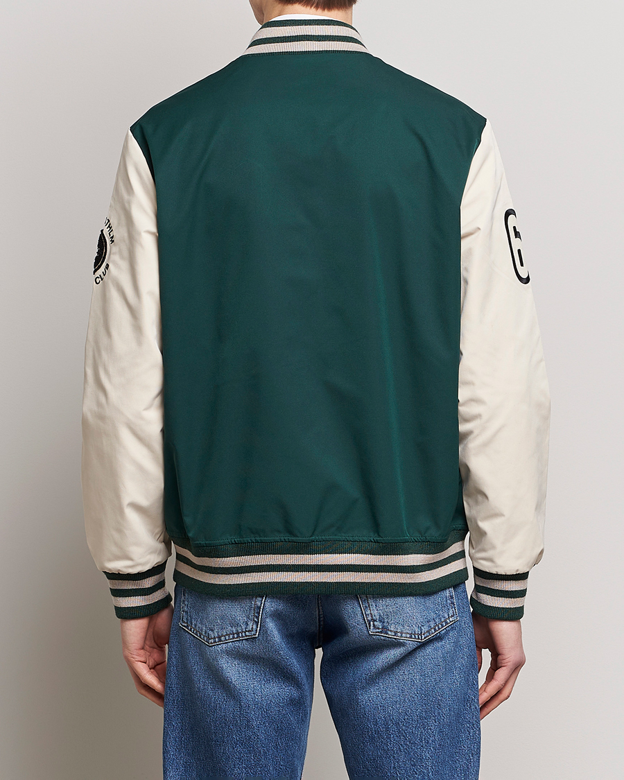 Mies | Takit | Morris | Ramsey Nylon Baseball Jacket Green/White