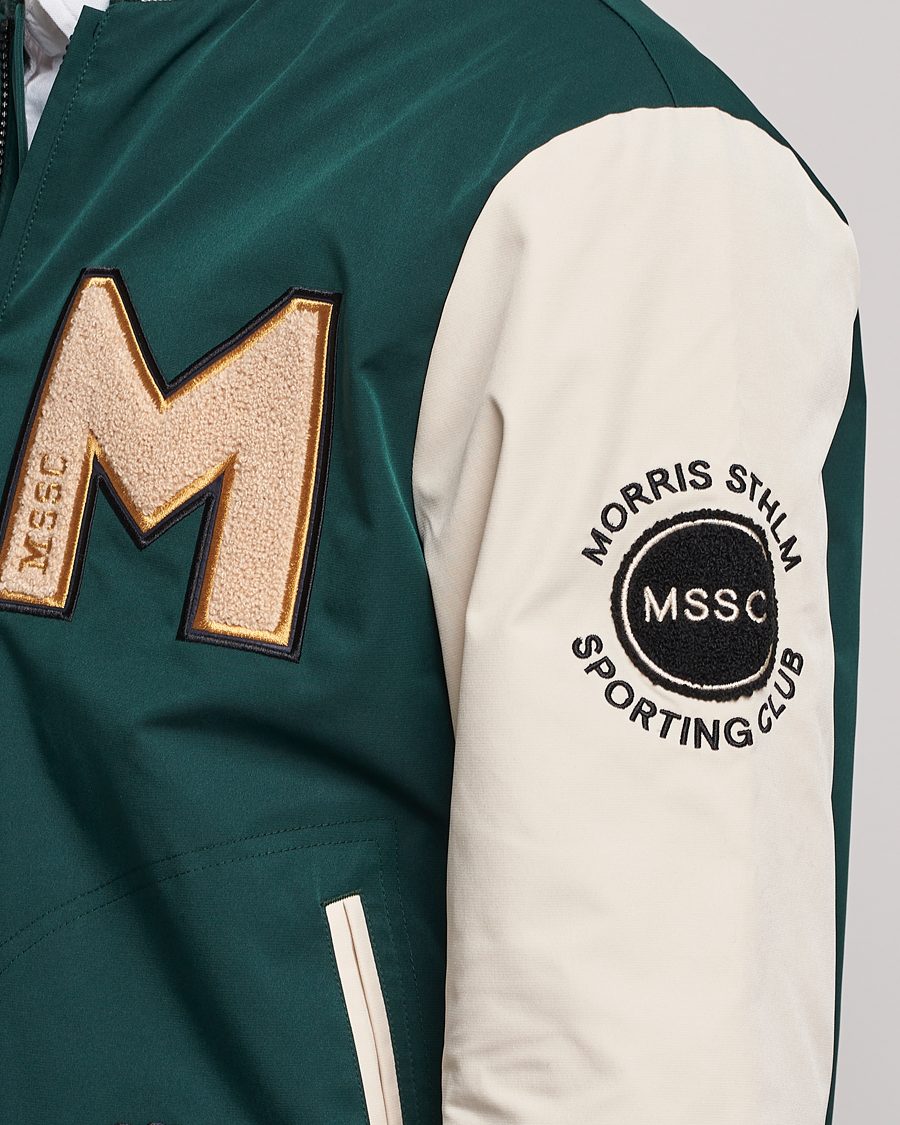 Mies | Takit | Morris | Ramsey Nylon Baseball Jacket Green/White