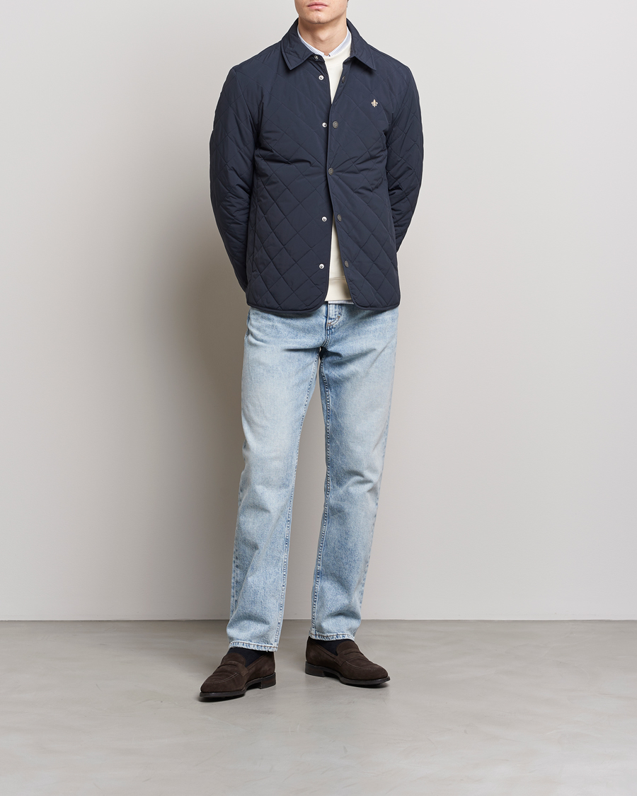 Mies | Takit | Morris | Dunham Quilted Jacket Old blue