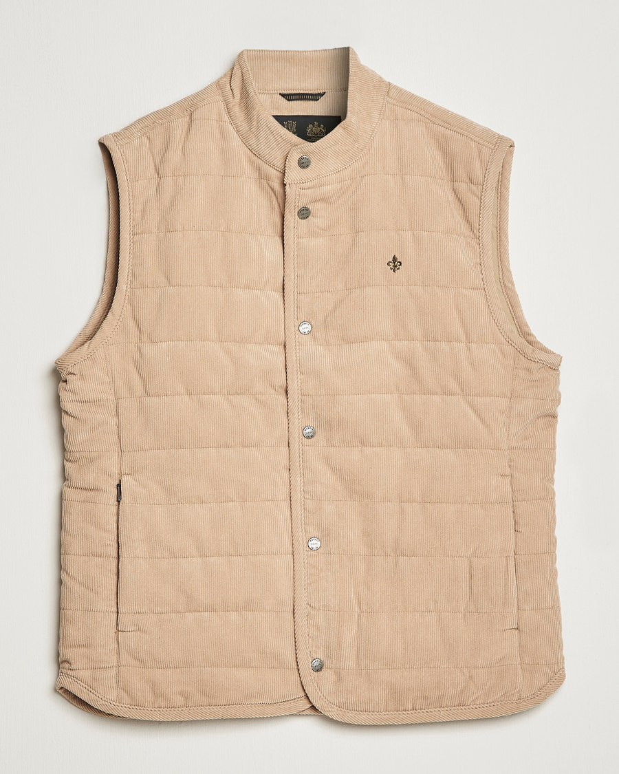 Mies | Ulkoliivit | Morris | Woburn Baby Cord Vest Beige