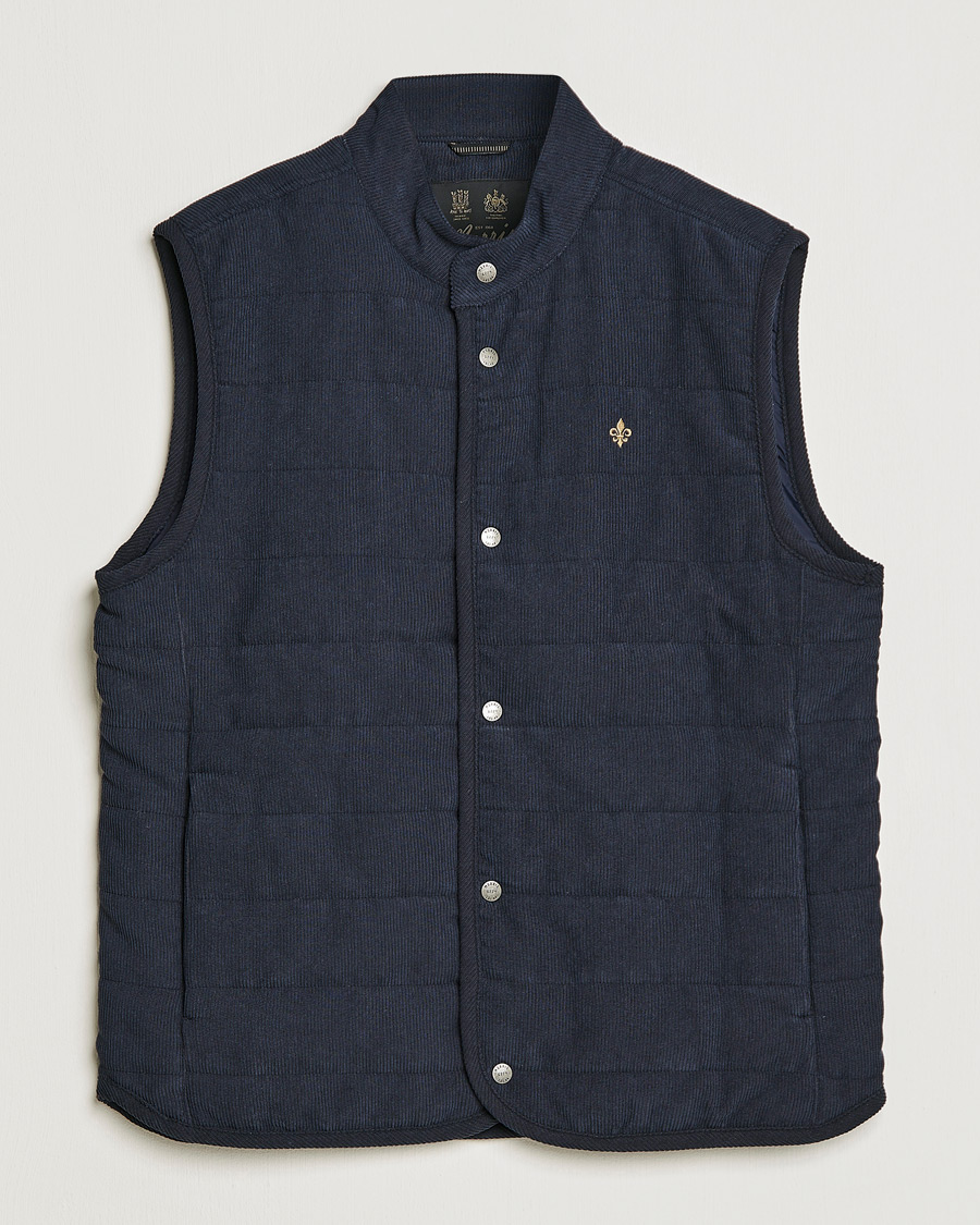 Mies | Ulkoliivit | Morris | Woburn Baby Cord Vest Blue