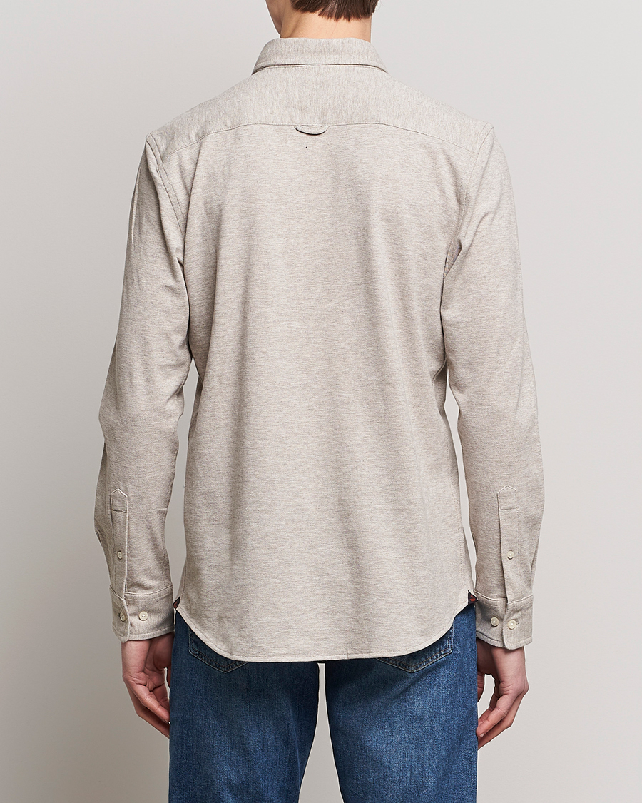 Mies | Kauluspaidat | Morris | Ivory Jersey Button Down Shirt Beige