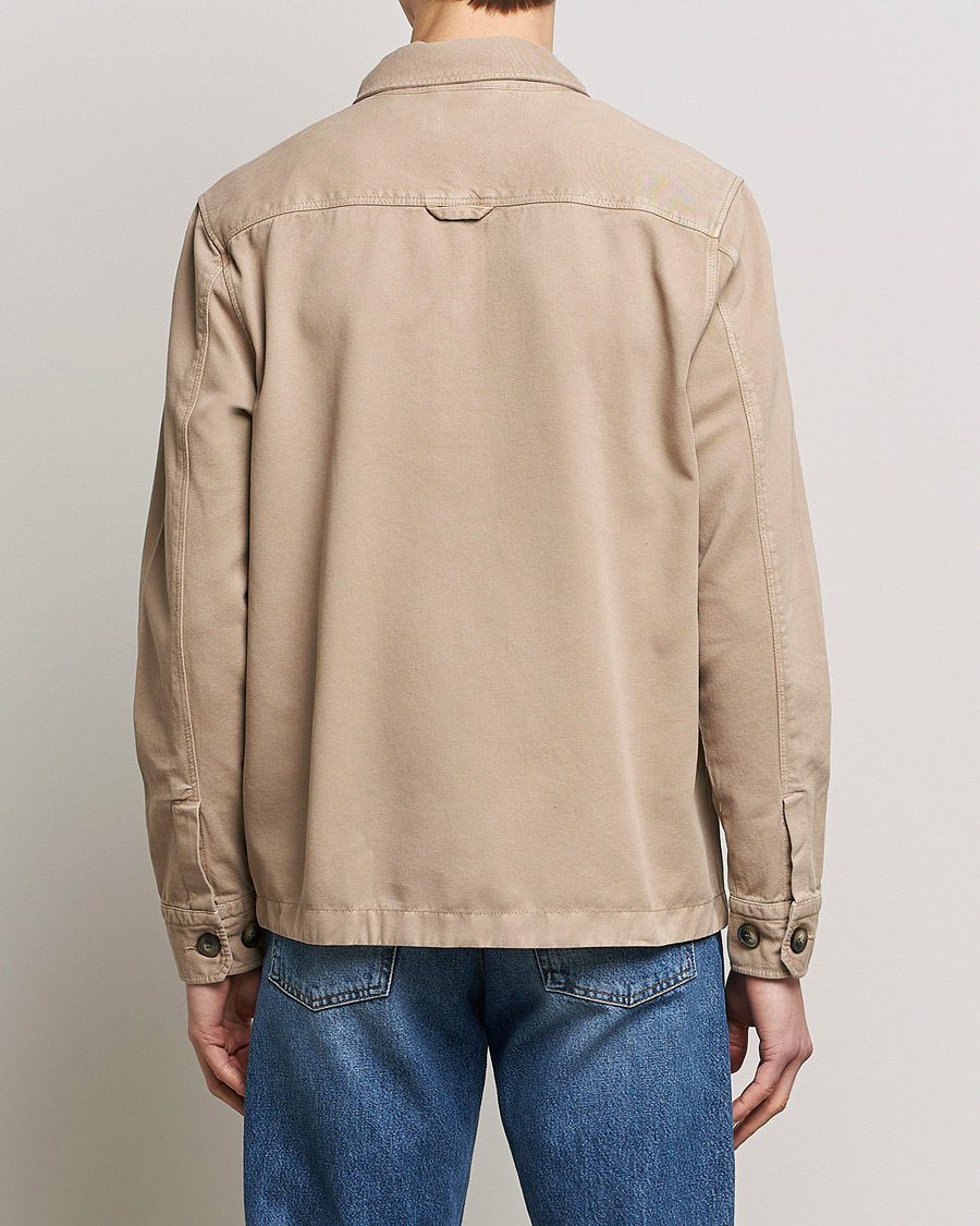 Mies | Kauluspaidat | Morris | Brayden Zip Overshirt Khaki