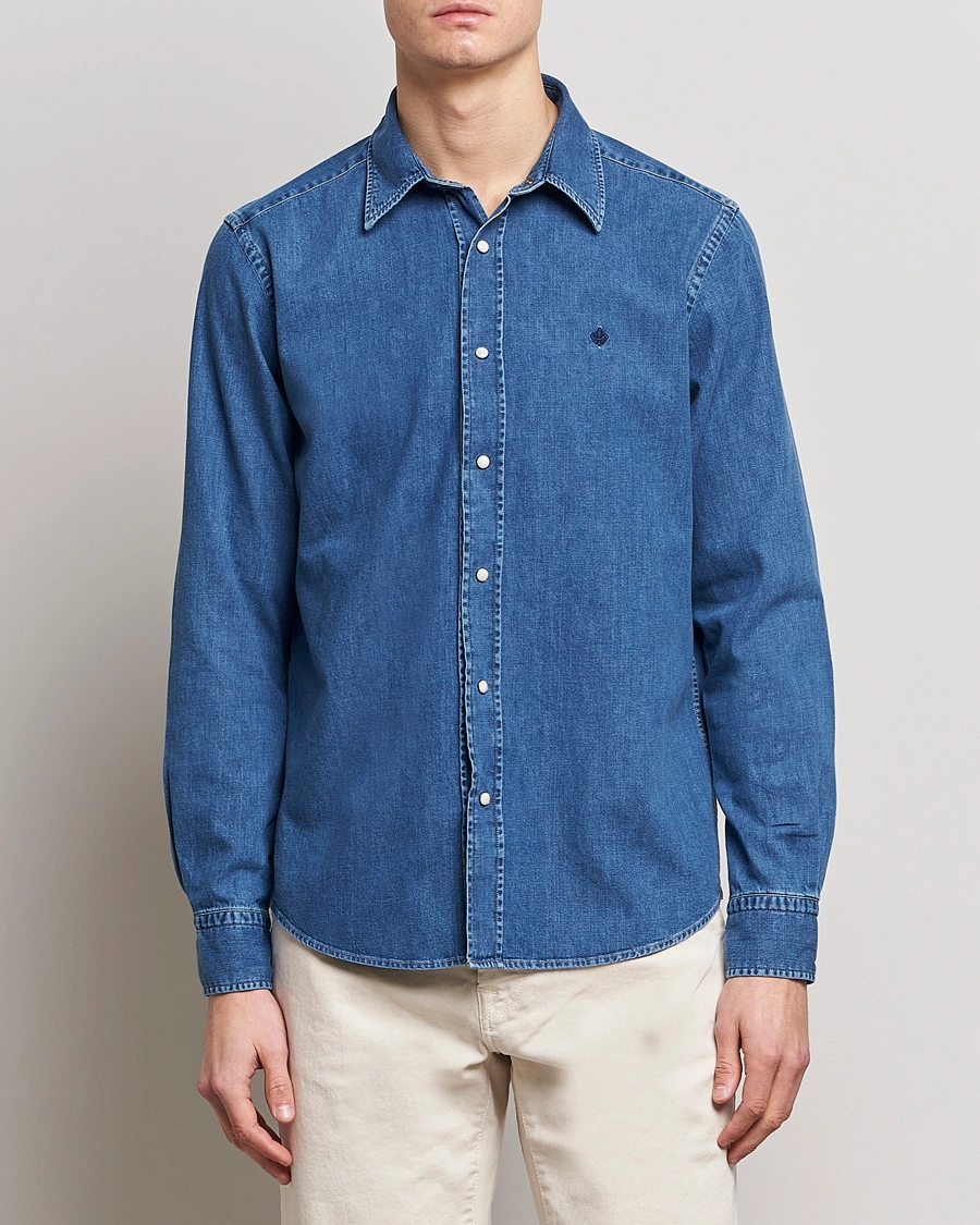 Mies | Farkkupaidat | Morris | William Denim Shirt Medium Blue
