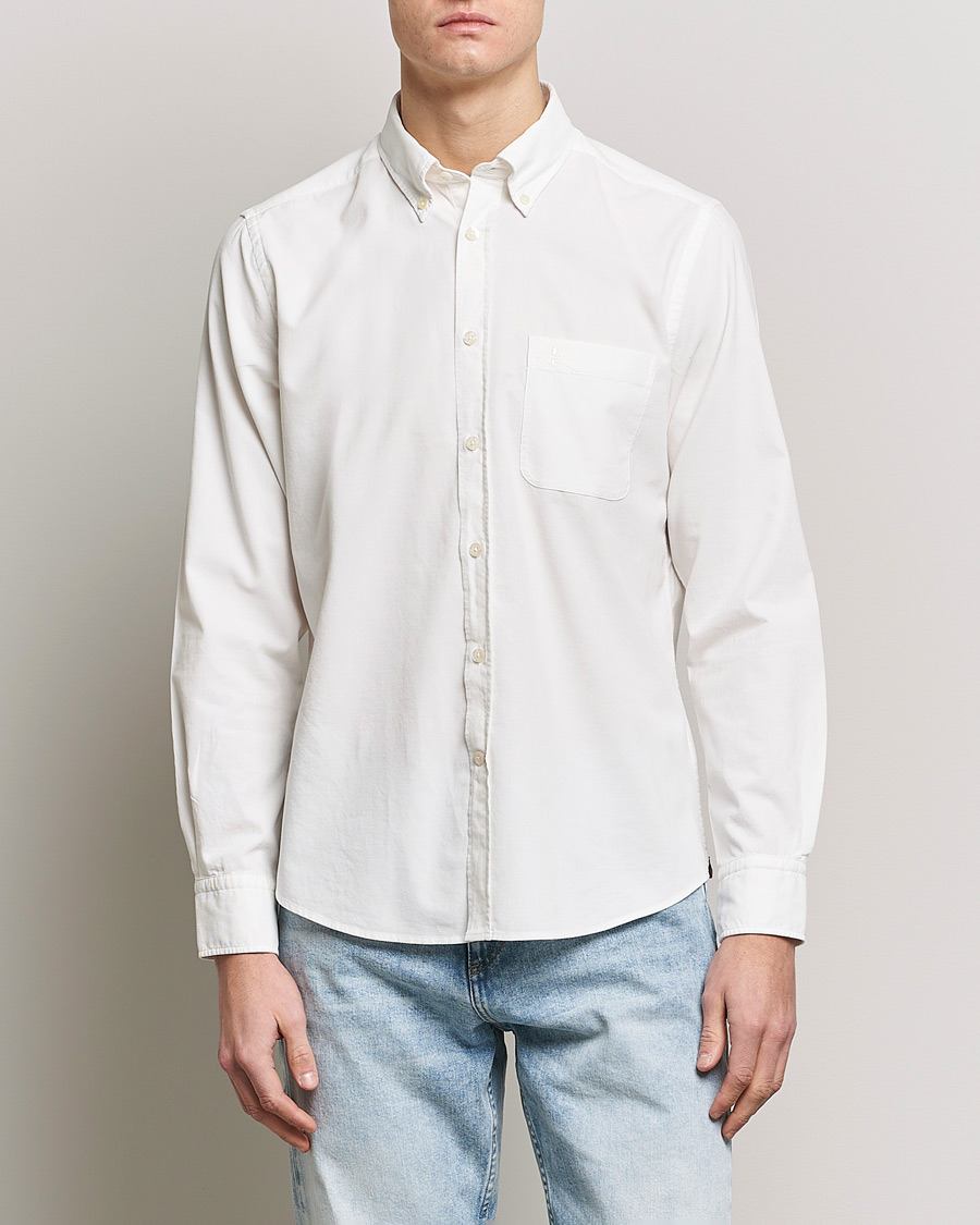 Mies |  | Morris | Summer Corduroy Shirt Off White