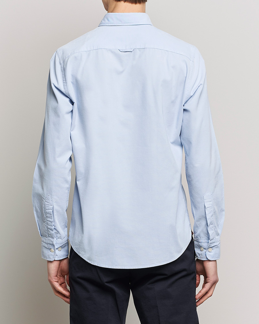 Mies | Kauluspaidat | Morris | Summer Corduroy Shirt Light Blue