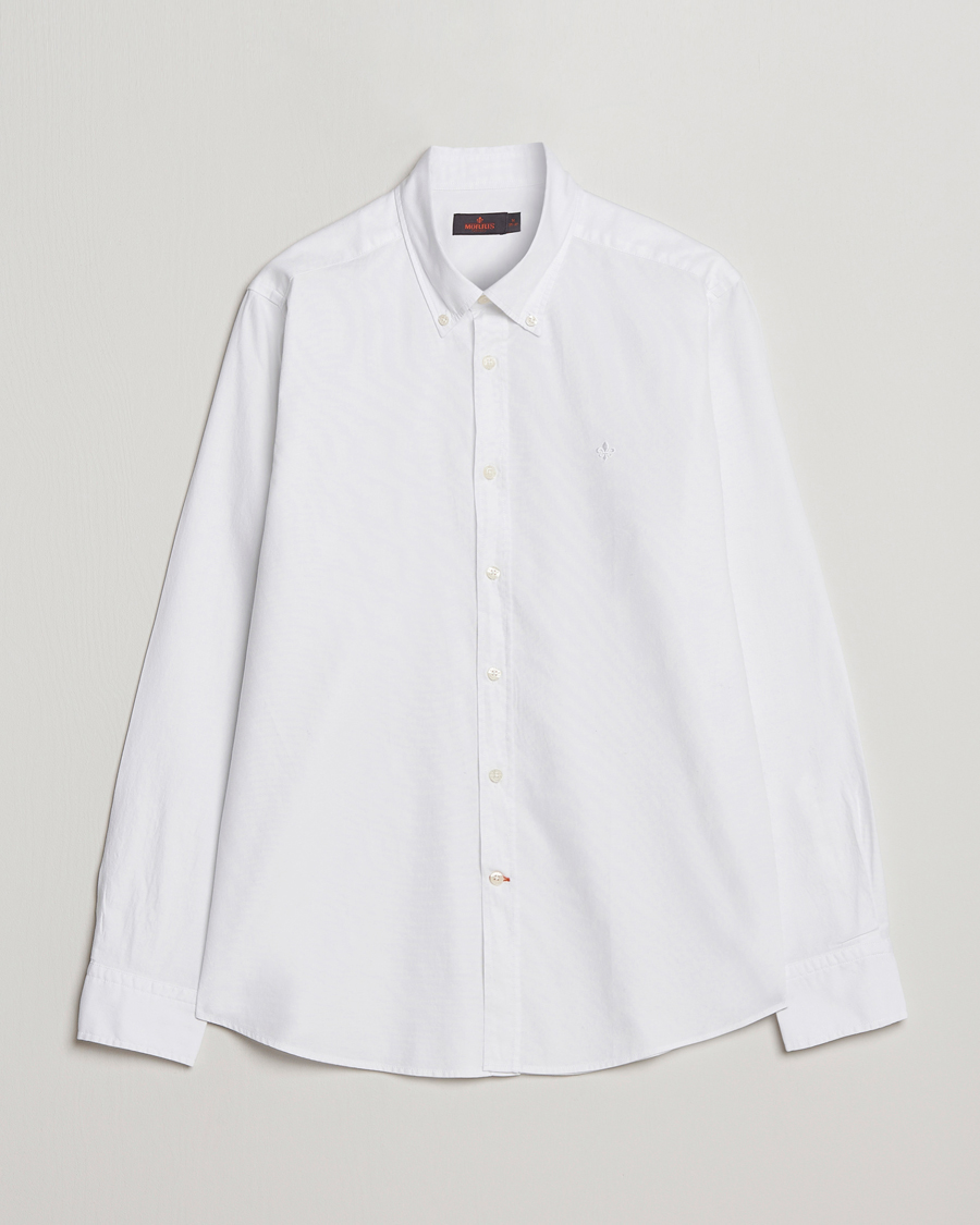 Mies | Kauluspaidat | Morris | Structured Washed Button Down Shirt White